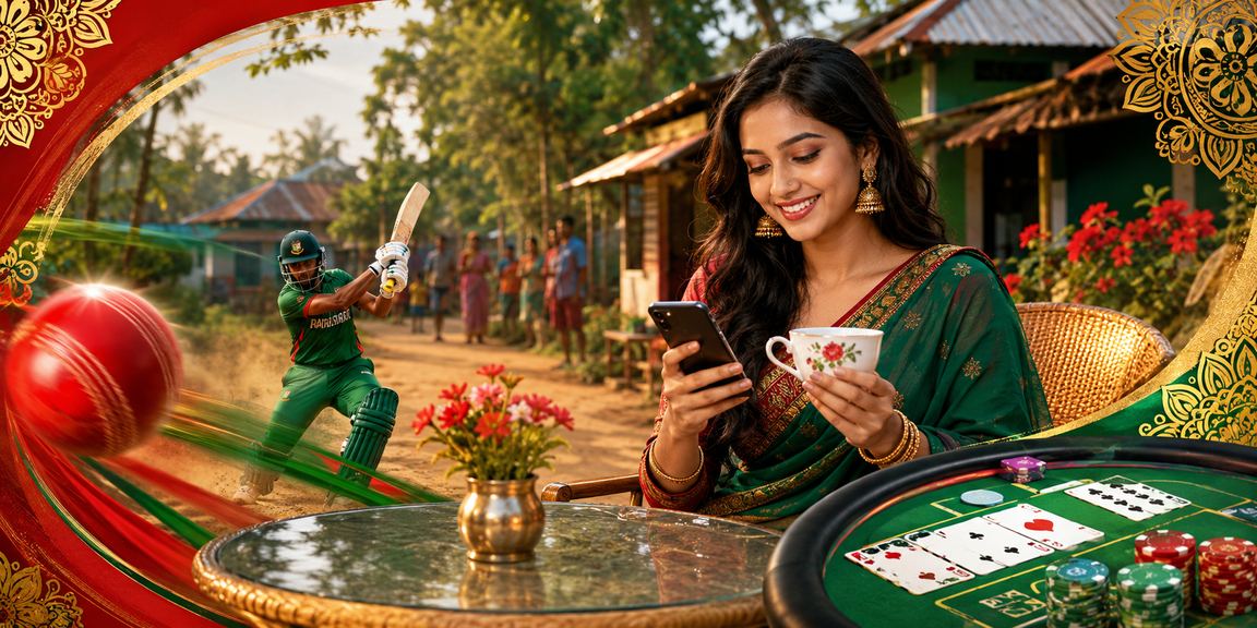রংপুরে লাল-সবুজ পতাকার আলোয় ক্রিকেট বেটিং উৎসব