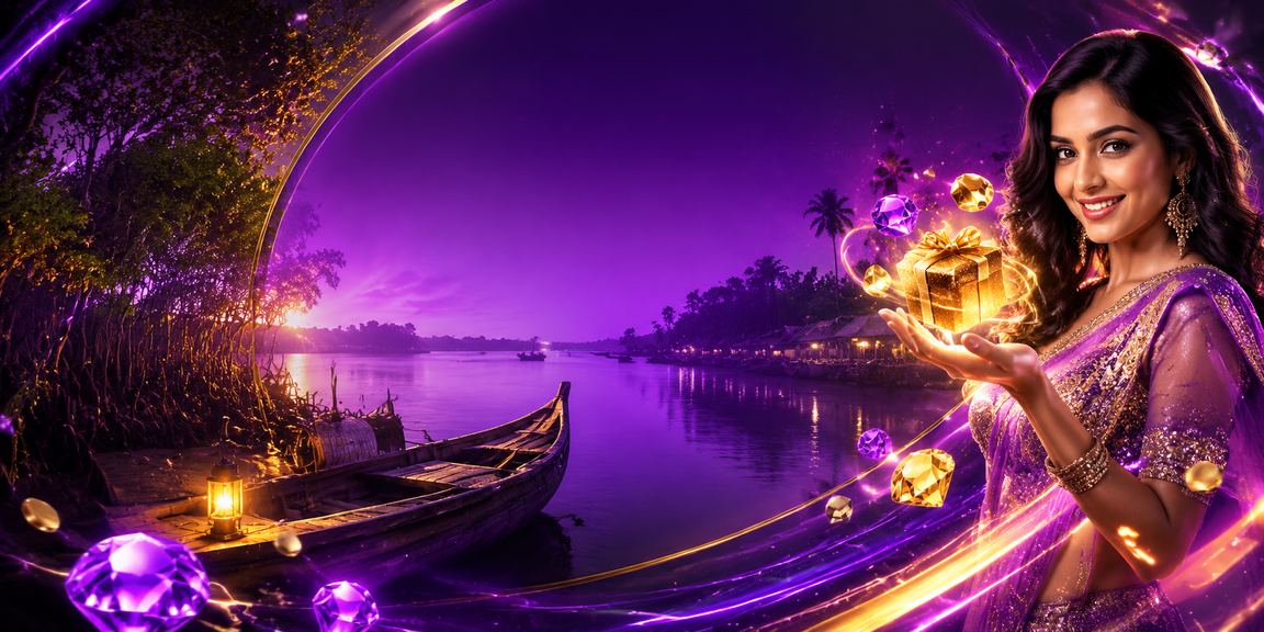 A modern depiction of neon-lit entertainment and casino experiences in the Sundarbans region